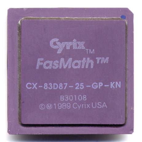 Cyrix FasMath CX-83D87-25-GP-KN