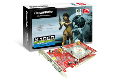 PowerColor X1050 128MB DDR2 HyperMemory 512MB